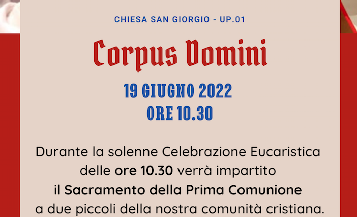 Corpus Domini – Prime Comunioni